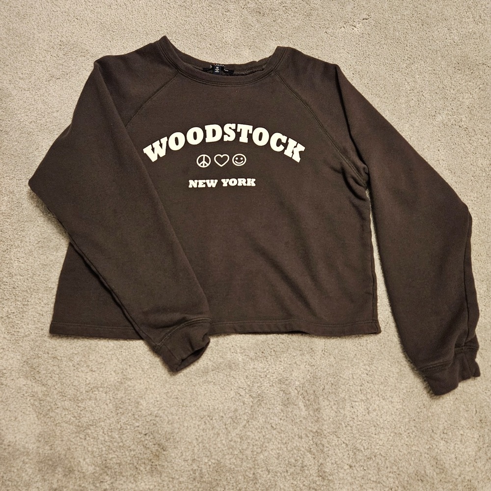 Woodstock New York Cropped Sweatshirt by One Love Clothing Los Angeles - Size Sm